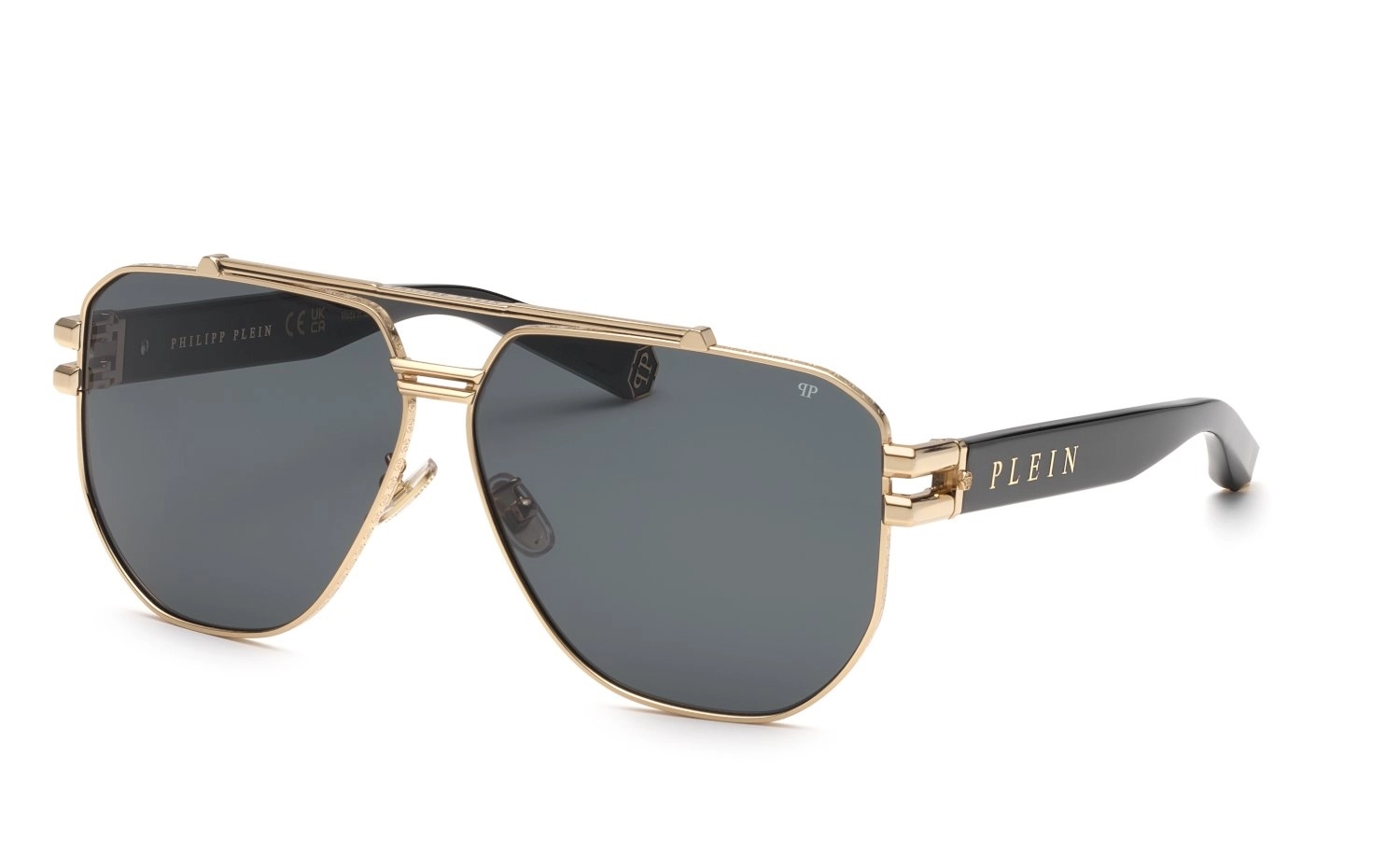 Philipp Plein SPP185 0301 65 | Unisex Altın Güneş Gözlüğü